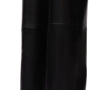 Women’s Fold Over Knee High Boots Polyurethane Wide Calf Pointed Toe Stiletto He